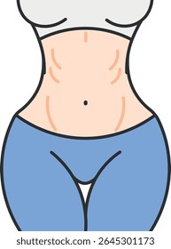 Female Abdomen Icon Defined Fitness Woman