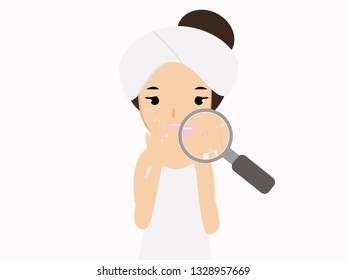 female acne skin problems needs to care.  