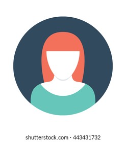 Female Anchor Vector Icon