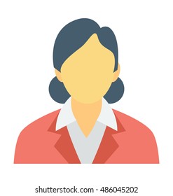 
Female Anchor Vector Icon
