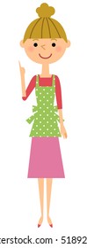 The female of the apron,I point.