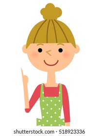 The female of the apron,I point.