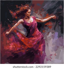Female Art Vector Design Concept