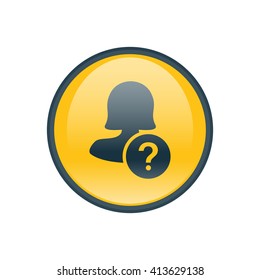 Female ask user icon