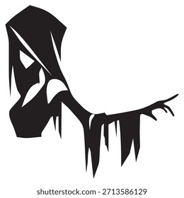 female assassin logo icon vector design

