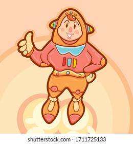 female astronaut who always gives positive vibes