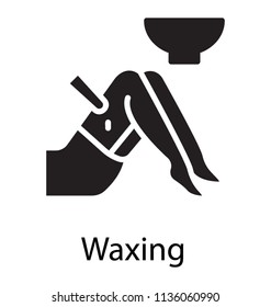 A female avatar applying  wax with spatula showing the process of waxing 