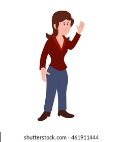 Female avatar concept represented by woman icon. Isolated and flat illustration