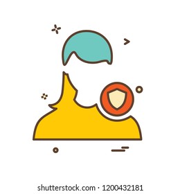 Female avatar icon design vector