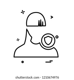 Female avatar icon design vector
