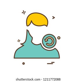 Female avatar icon design vector