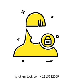 Female avatar icon design vector