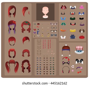 Female avatar maker - red hair edition