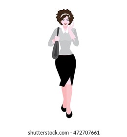 A female avatar of professions people. Vector illustration