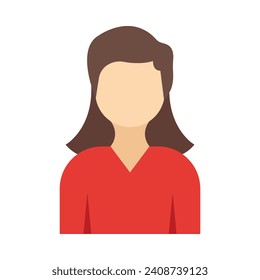 Female Avatar Vector Flat Icon For Personal And Commercial Use.
