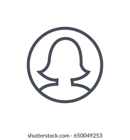 Female Avatar Vector Icon