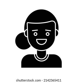 female Avatar Vector icon which is suitable for commercial work and easily modify or edit it

