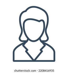 Female Avatar Vector Icon which is suitable for commercial work and easily modify or edit it
