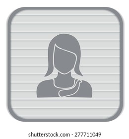 A female avatar. Avatar of a woman.  