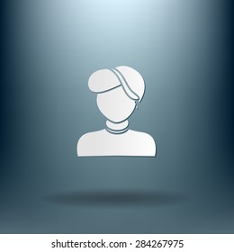 A female avatar. Avatar of a woman. 