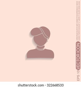 A female avatar. Avatar of a woman. 