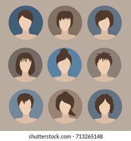  female avatars. 