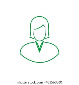 female avatars, vector icon