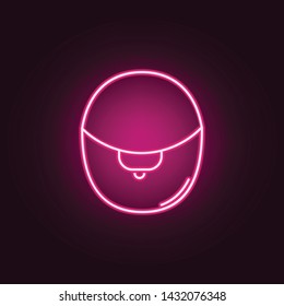 female bag neon icon. Elements of Women's accessories set. Simple icon for websites, web design, mobile app, info graphics