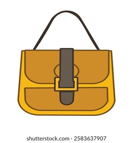 Female bag vector illustration, colorful stylish women bag clip art cartoon, woman sling bag icon, hand bag clip art