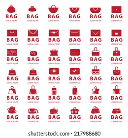 Female Bags Collection - Isolated On White Background - Vector Illustration, Graphic Design Editable For Your Design  