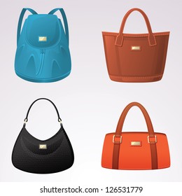 Female bags illustration