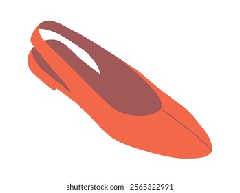 Female ballet shoes model vector illustration