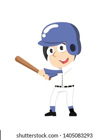 Female Baseball Vector Illustration Design