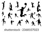 Female basketball player silhouette design