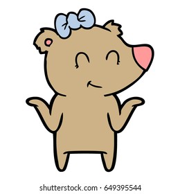 female bear cartoon