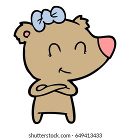 female bear cartoon