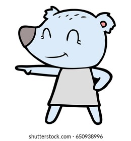 caricatura de oso femenino