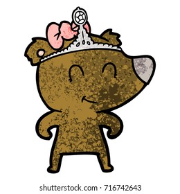 female bear cartoon