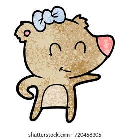 female bear cartoon