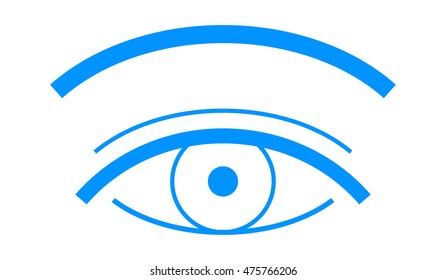 Female beautiful eye vector isolated simple