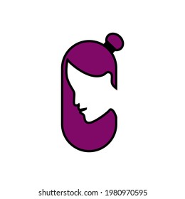 The female beauty logo is suitable for a salon