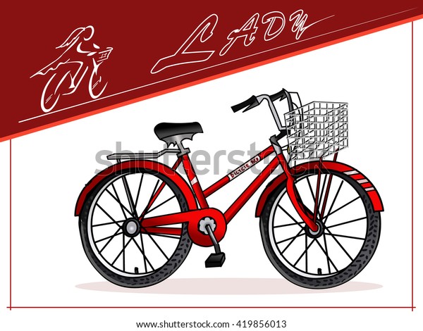 female bike with basket