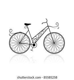 Female bicycle for your design