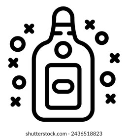Female birth control method icon outline vector. Contraceptive prescription. Prevent pregnancy drugs