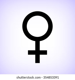 Female -  black vector icon