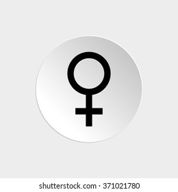 Female  - black vector icon