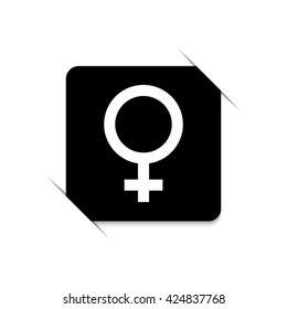 Female -  black vector icon