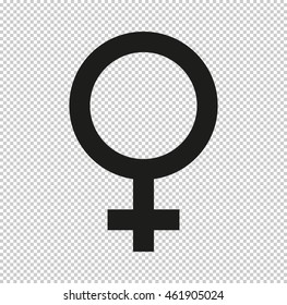Female -  black vector icon