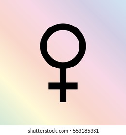 Female  - black vector icon
