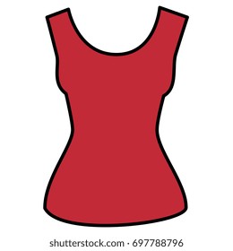 female blouse isolated icon